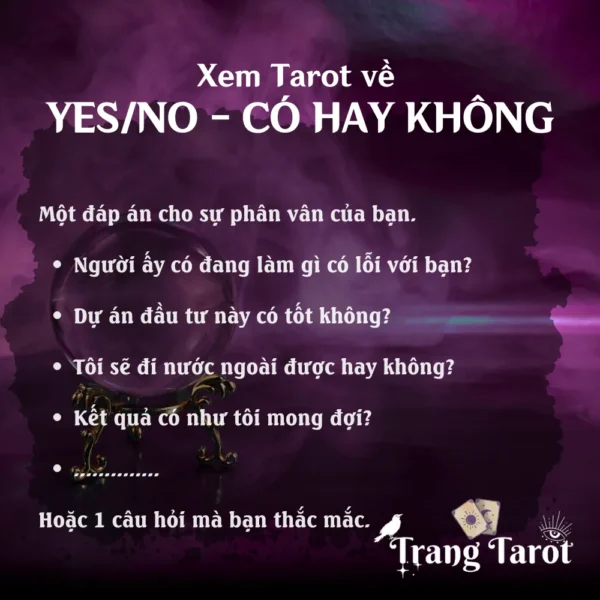 Xem Tarot yes/no – có hoặc không