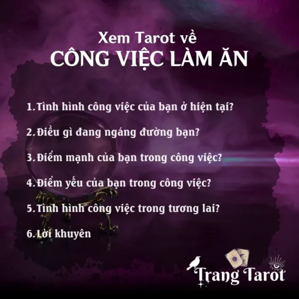 Gói xem Tarot về công việc và tài chính