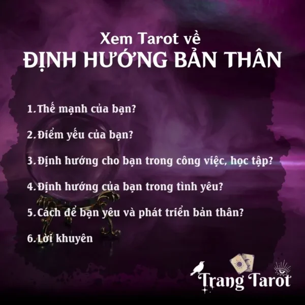 Gói xem Tarot về Định hướng bản thân