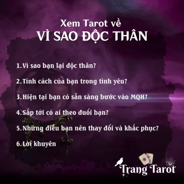 Gói xem Tarot về Người độc thân