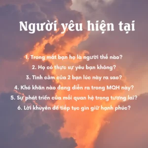 Gói xem tarot về người yêu hiện tại