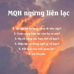 Trải bài về mối quan hệ đã ngừng liên lạc