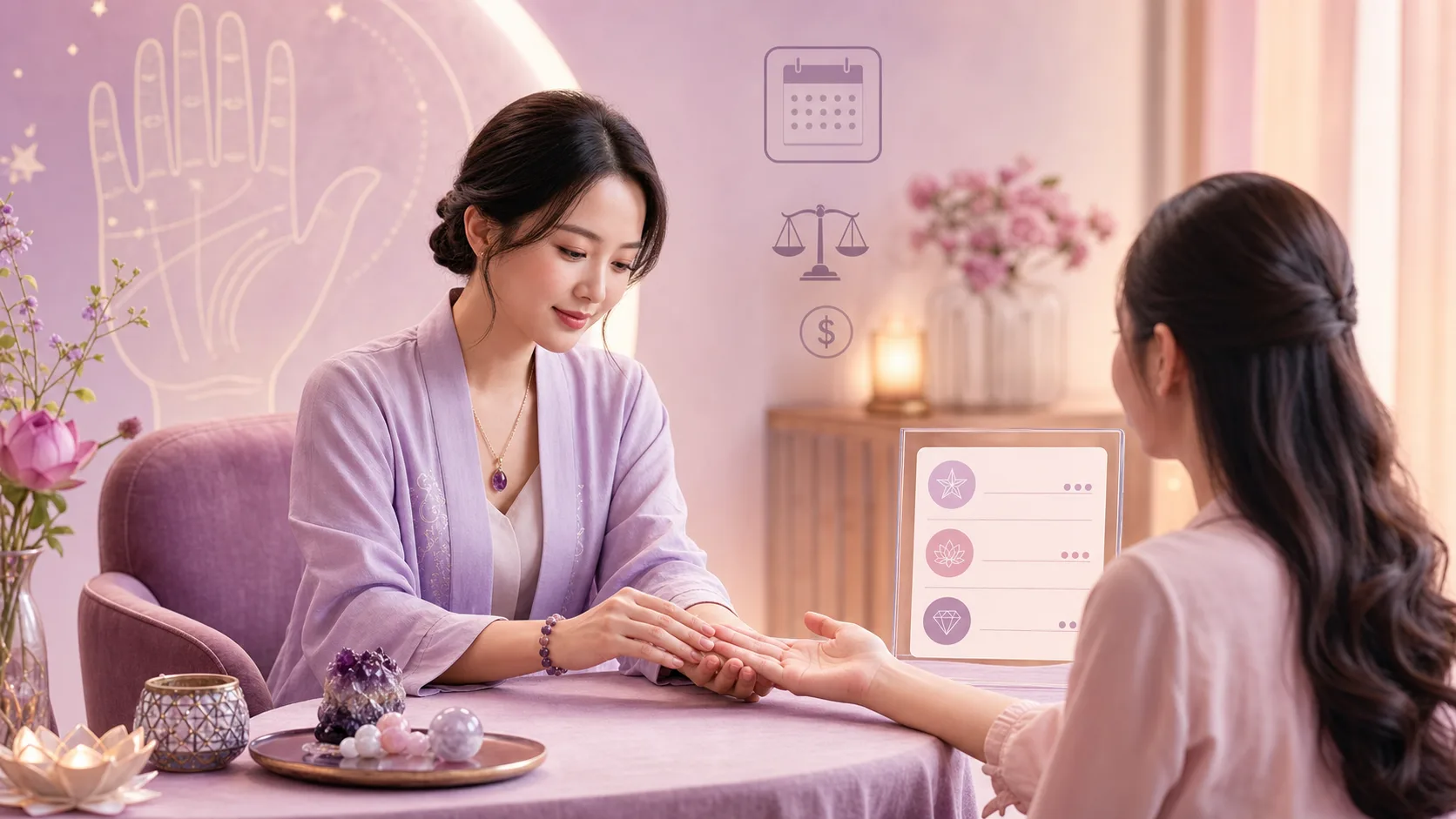 Người chuẩn bị ảnh bàn tay để tư vấn xem chỉ tay online