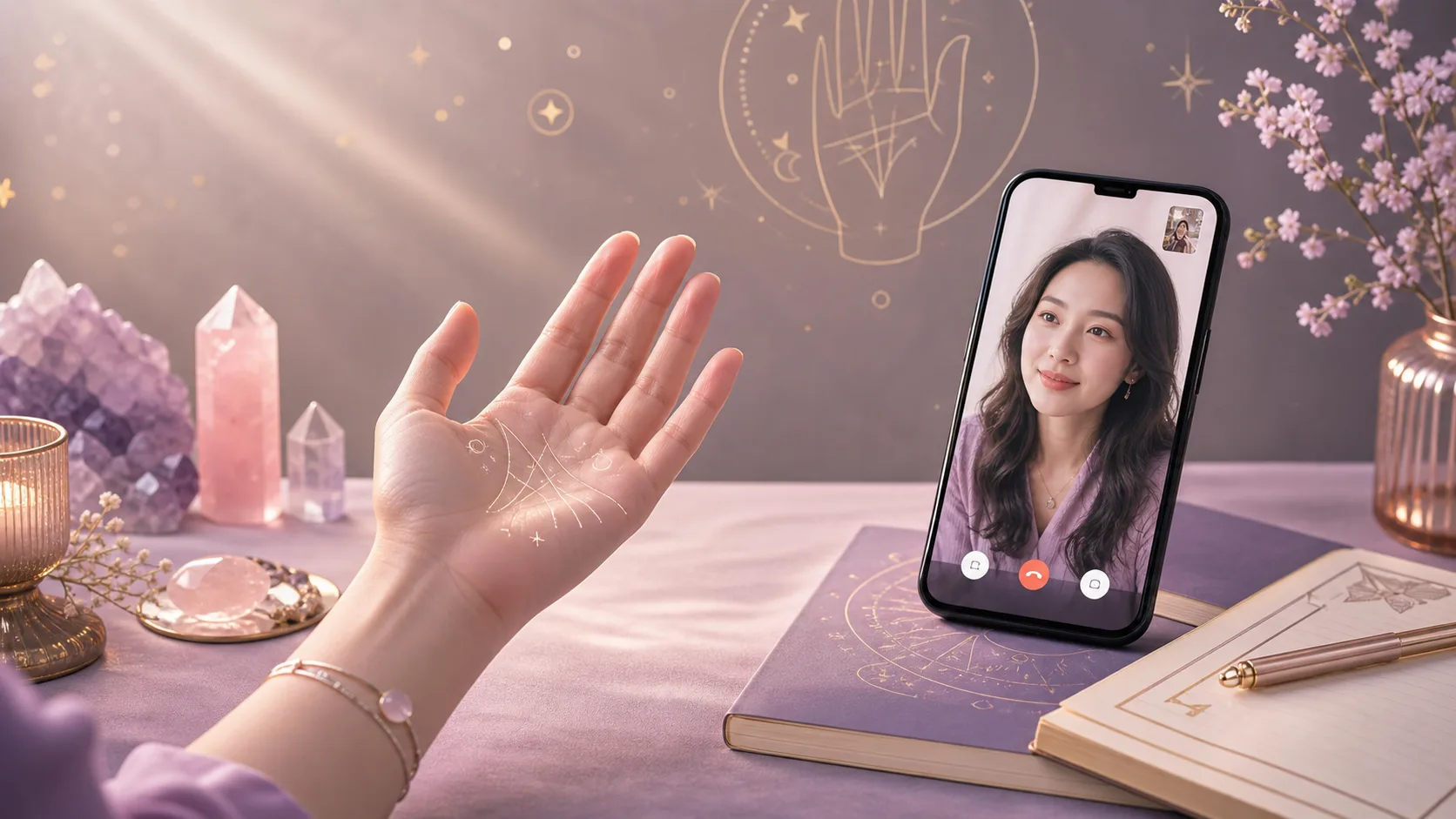 Người chuẩn bị ảnh bàn tay để tư vấn xem chỉ tay online