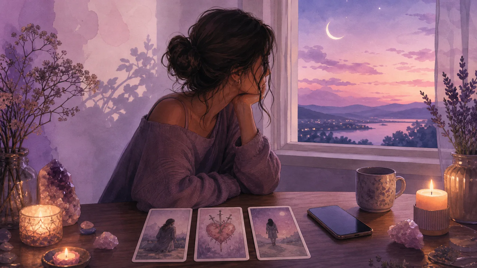 Trải bài tarot tình yêu online cho mối quan hệ đang im lặng