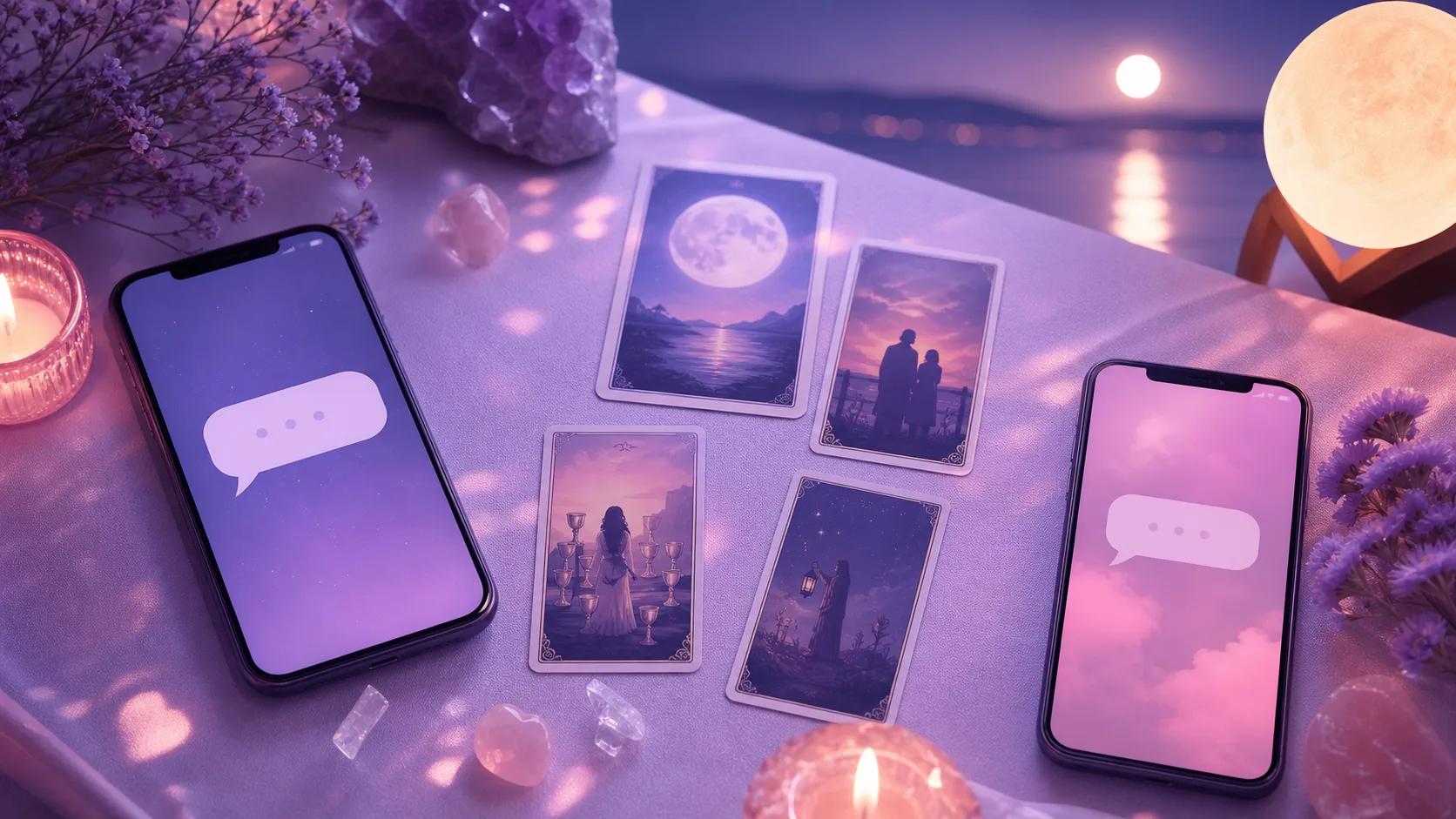 Một buổi xem tarot tình yêu online cho người đang yêu xa